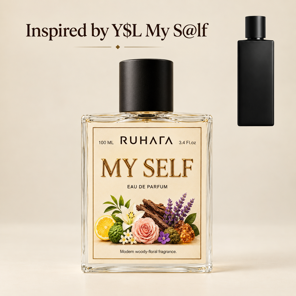My Self Eau De Parfume 100ml For Unisex My Self by Ruhafa is crafted for the man and Woman who defines his own path. It blends sparkling citrus with a touch of orange blossom and rich woods to create a fragrance that is both fresh and intensely addictive. Not too heavy, not too light—just the perfect balance of modern elegance and raw charisma for everyday wear. Fragrance Notes Top Notes : Sweet Bilberry, Star Anise, Roasted Spices Heart Notes : Pure Honey, Mahogany Wood, Gentle Floral Notes Base Notes : Aged Cambodian Oud, Golden Amber, Rich Vanilla, Musk Best For : Evening events, festive celebrations, colder weather, and grand entrances.