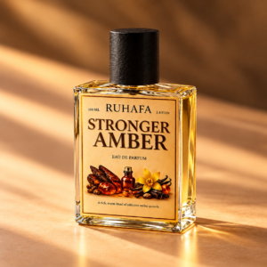 Ruhafa Stronger Amber Unleash a bold statement with the intoxicating warmth of sweet amber and rich spices. Craftively designed to leave a lasting impression wherever you go.